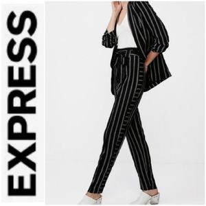 EXPRESS striped tie ankle pants
